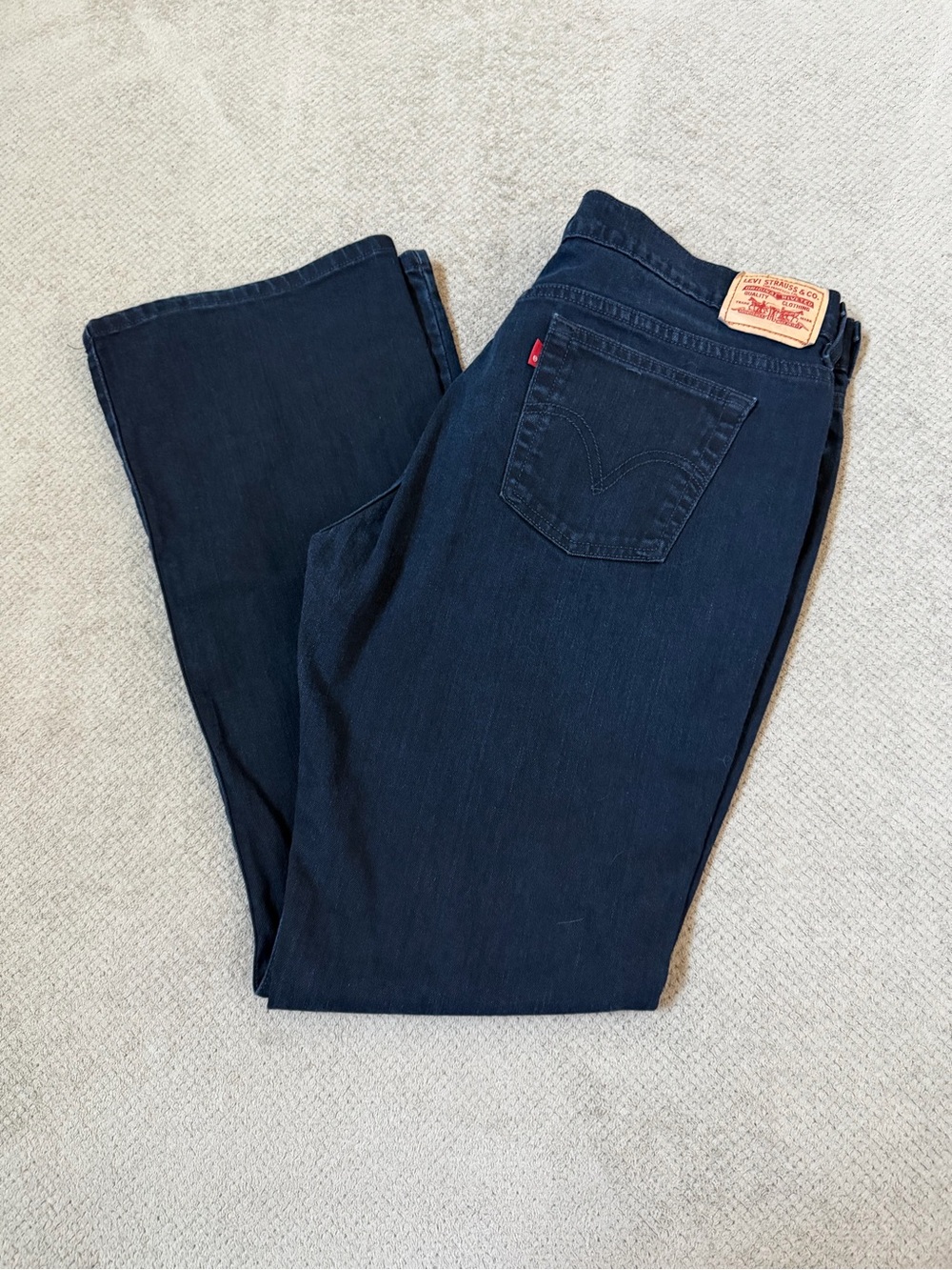 Levi’s 515 Y2K Women’s 16 Long Black Wash High Rise Bootcut Stretch Denim Jeans